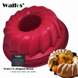 WALFOS Food Grade Silicone Mousse Mould Large Size Silicone Butter Cake Mould Bakeware Cake Pan Bread Pastry Tin Baking Mold