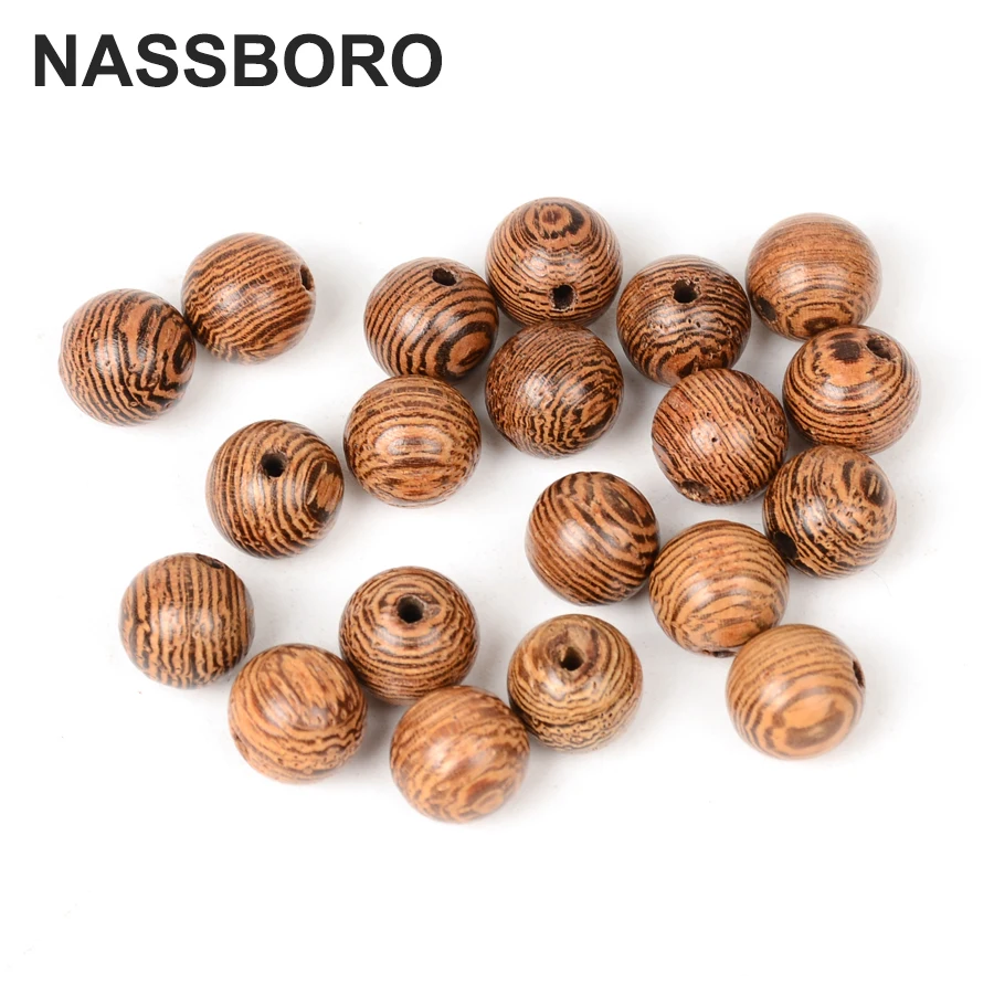 5A Quality Wooden Beads Round Wenge Wood Beads For Jewelry Making Bracelet Necklace Diy Bead Decoration Craft 6 8 10 12MM