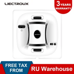 2023 Liectroux X6 Automatic Window Vacuum Cleaning Robot,safe rope,Remote Control,Antifall,Glass Wall Wash Mop Clean,UPS system