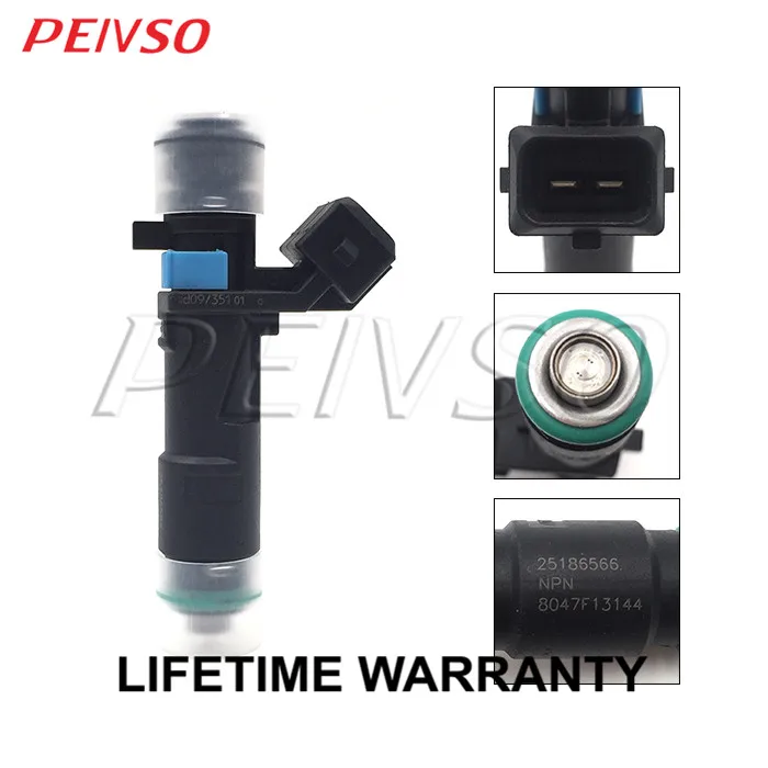 PEIVSO 4pcs 25186566 Fuel Injector For CHEVROLET SPARK 2012~2015 1.2L L4