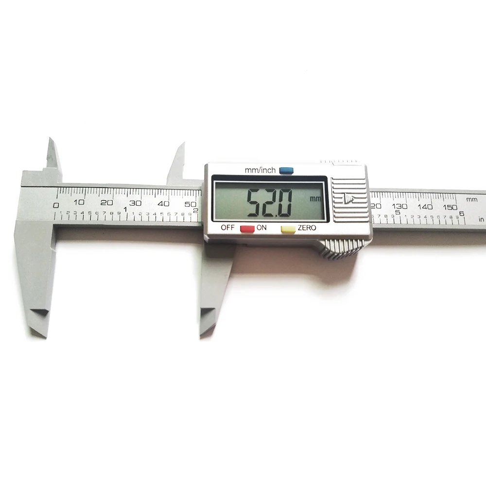 Digitale Messschieber Messen 150mm 6 zoll LCD Elektronische Carbon Messer Höhe Messgeräte Mikrometer