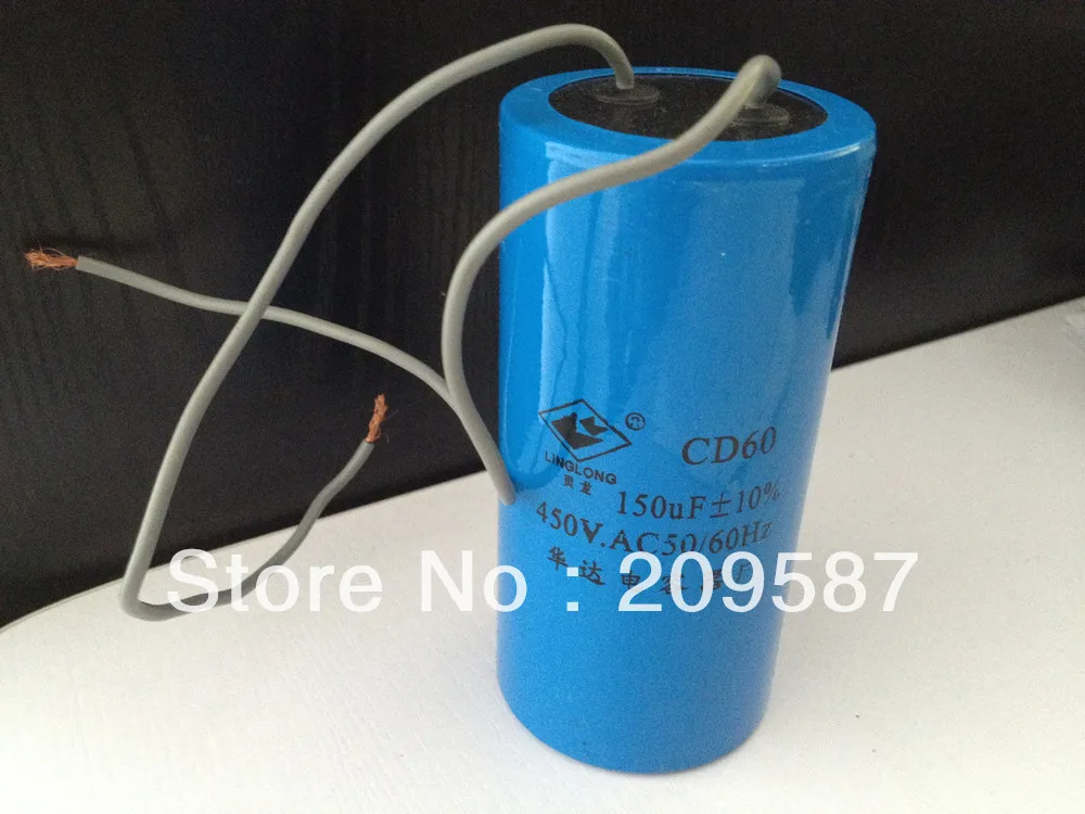 AC Motor Capacitor Start Capacitor CD60 450VAC 150uF