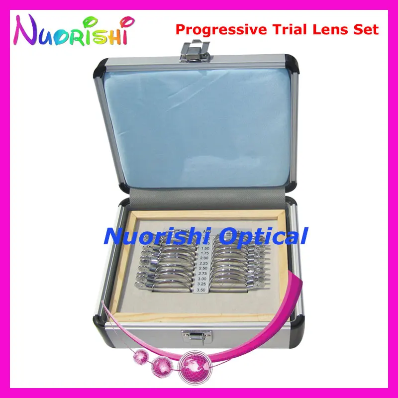 

Progressive Lens Set Kit Trial Lens Set Ophthalmic Optical Lenses Case 22AL-JSPG Free Shipping