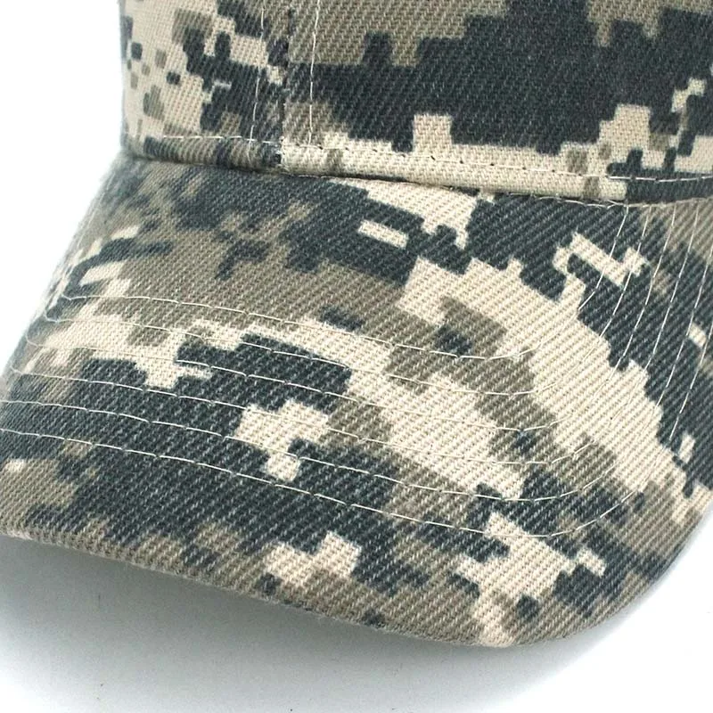 Men Army Camouflage Camo Cap Cadet Casquette Desert Mosaics Hat Baseball Cap Hunting Fishing Blank Desert Hat 2018 Spring Summer