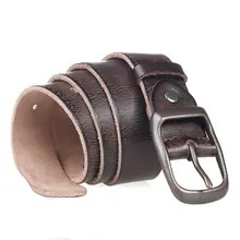 Men's Cowhide Leather Belt Vintage Style #5