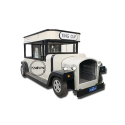 Vintage Ford 4.9m Length 2.3m Width 4 Wheels Electric Food Cart For Sale