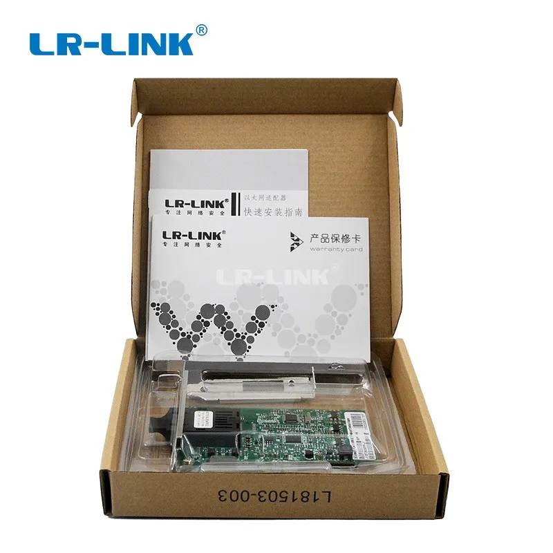 LR-LINK 9030PF-LX 100Mb Kartu Jaringan Serat Optik PCI Express X1 100FX Adaptor Lan Ethernet untuk PC Intel 82574 Nic