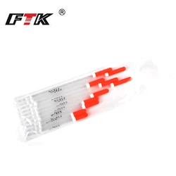 FTK 10PCS/Lot Nylon Plastic Float 1.0g/1.25g/1.5g/2.0g/2.5g/3.0g Crystal Plastic Fishing Floats Tube Set Fishing Tackle