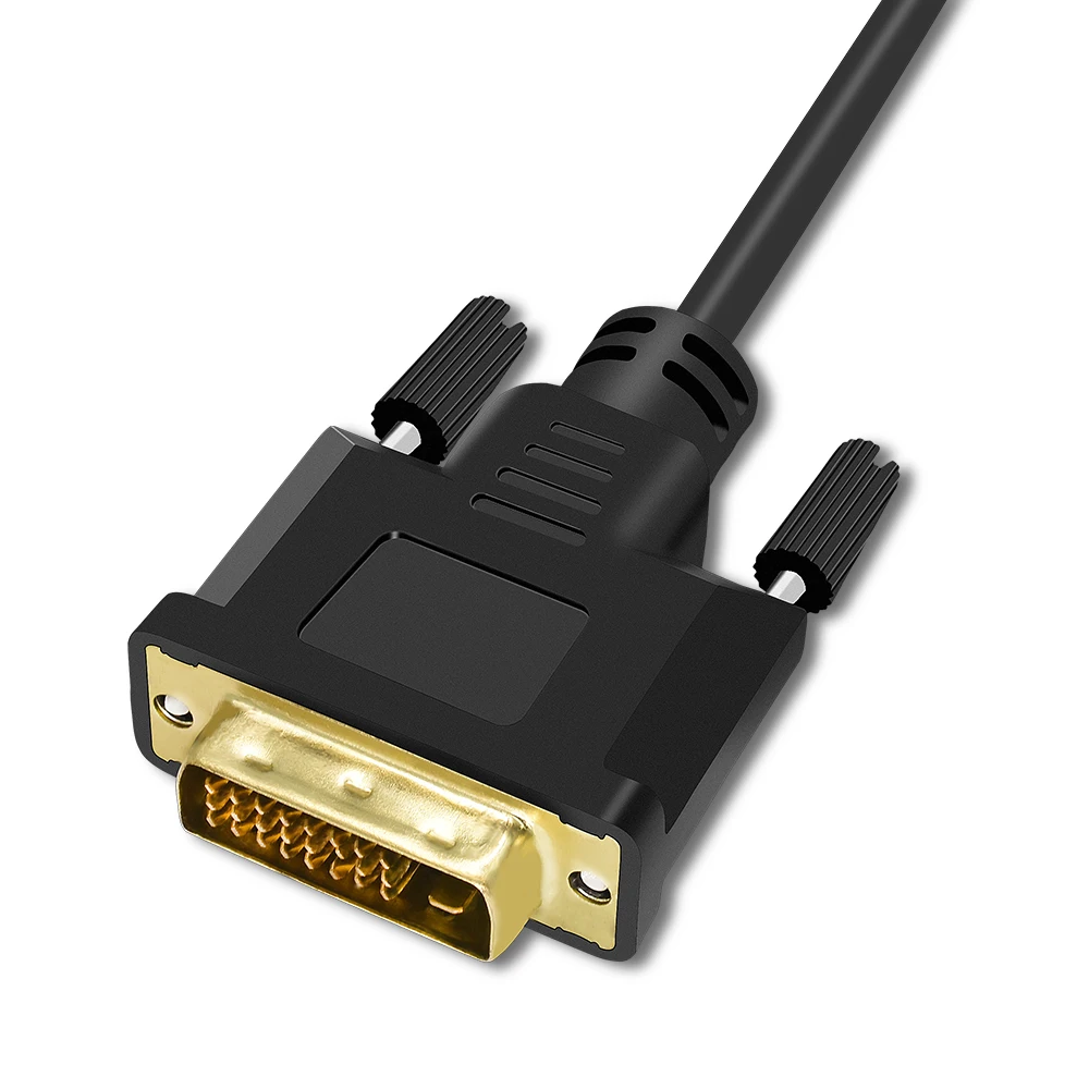 TISHRIC 10 sztuk DVI-D DVI do konwerter VGA Adapter kabel wideo 24 + 1 25Pin DVI-D na VGA 15Pin Active 1080 P dla projektor TV PS3 PC