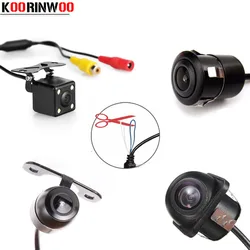 Koorinwoo Multifuntion Universal HD Auto Front Camera Car Rear View Camera Parking Assistance Reversing Back up Cam detector