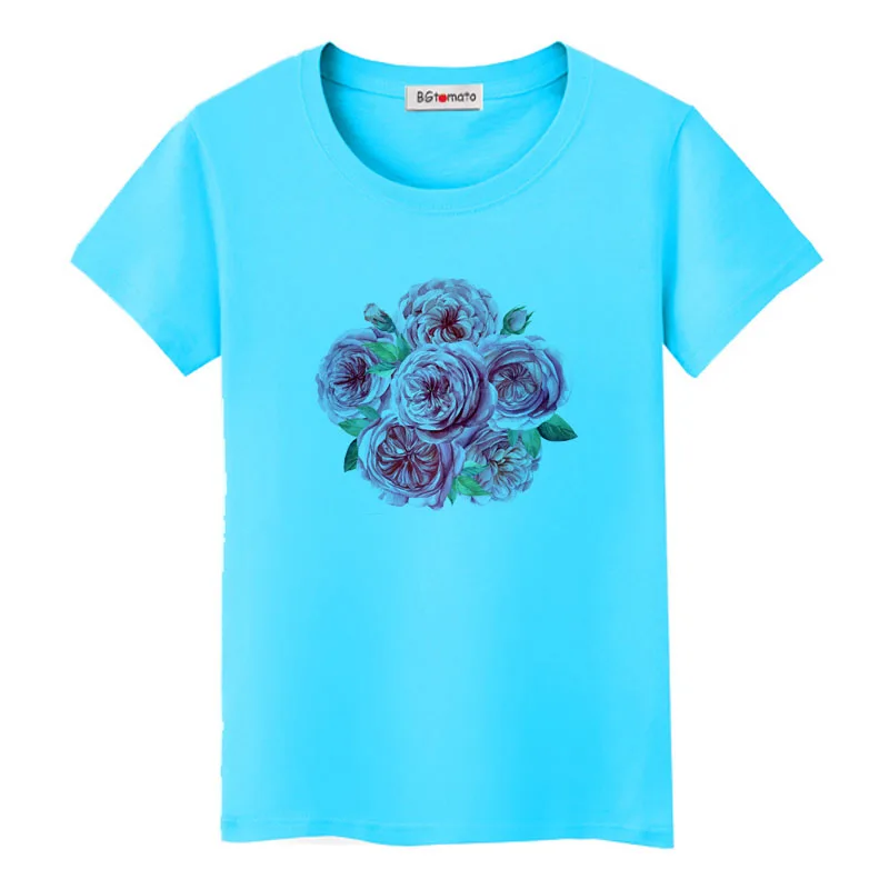 Big Flowers Tshirt Casual Streetwear Brand New Shirt Women Flowers Oversized Tops