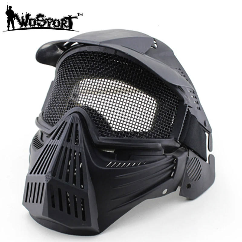 CS – accessoires de Paintball pour la chasse et le tir, masque facial, Protection contre les jeux de guerre, grille d'ombrage