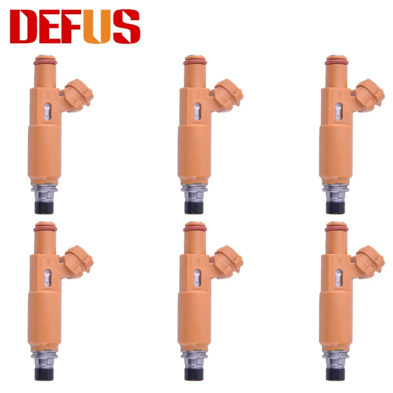 DEFUS 6x 195500-3300 Fuel Injector Nozzle Bico For Mitsubishi Montero Sport 99-04 Montero 98-00 3.5L V6 1955003300 195500 3300