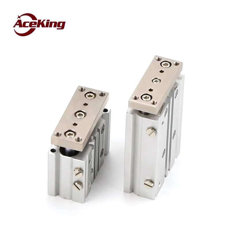 AceKing thin belt of guide bar three triaxial cylinder rod cylinder push set-top cylinder MGPM20-10/20/30/40/50/75/100/150Z