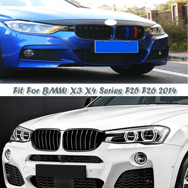 Car Kidney Front Bumper Racing Grills For BMW X3 F25 X4 F26 M Performance Accessories Motorsport X Series 2014 2015 2016 2017