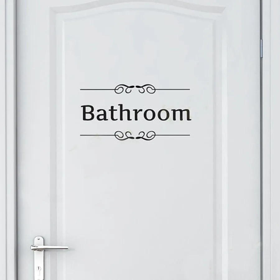 トイレ用ビニールステッカー,フランス版,バスルーム用,家の装飾用