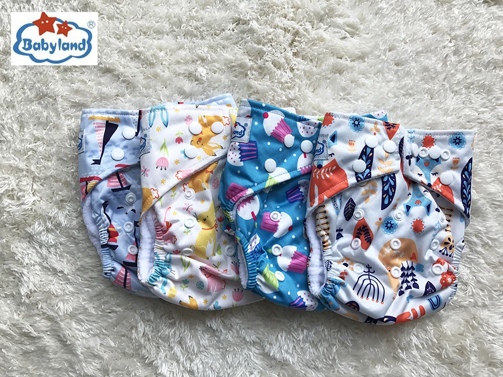 BABYLAND Microfleece Cloth Diapers My Choice Designs Reusable Washable Baby Nappy Pocket Diaper Covers Factory Price Nappy Shell