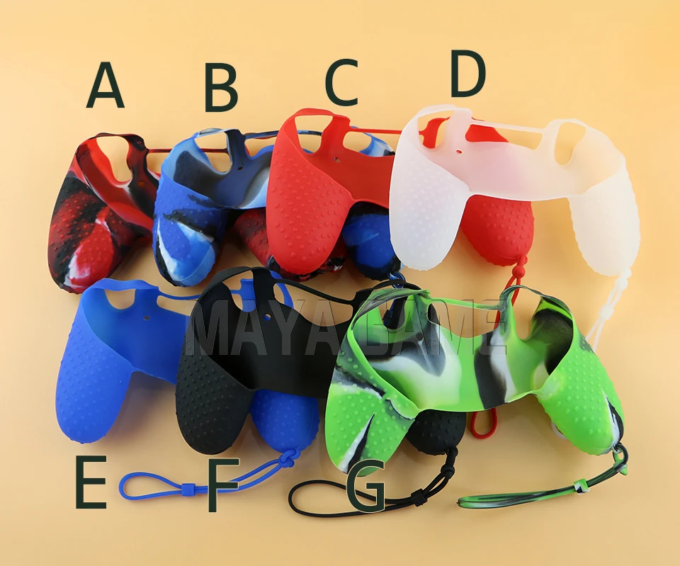 OCGAME 30pcs/lot New Silicone Rubber Soft Gel Skin Case Cover Grip Lanyard for PS4 Protection Case with Hand rope