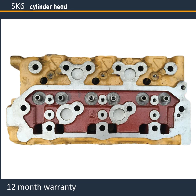 S6K 3066 cylinder head for CAT caterpillar E200B 320 320B 320C 5I8052 34301-01050 3430101050 (front)