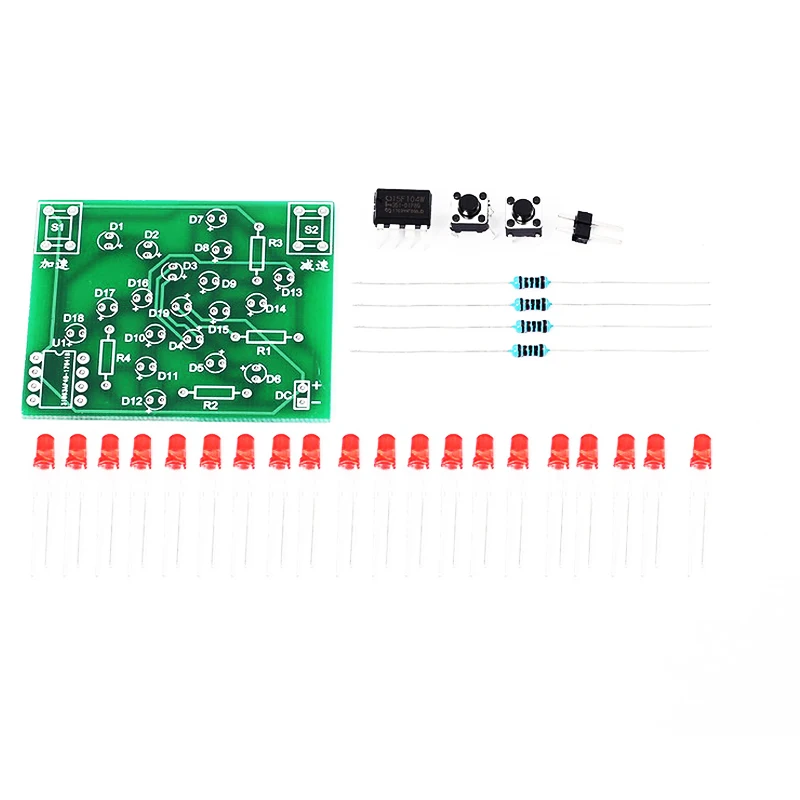 DIY Kit Electronic Design Constructor Windmill Kit DC 5V Funny DIY for Practice Adjustable Speed MCU for Soldering Electronics