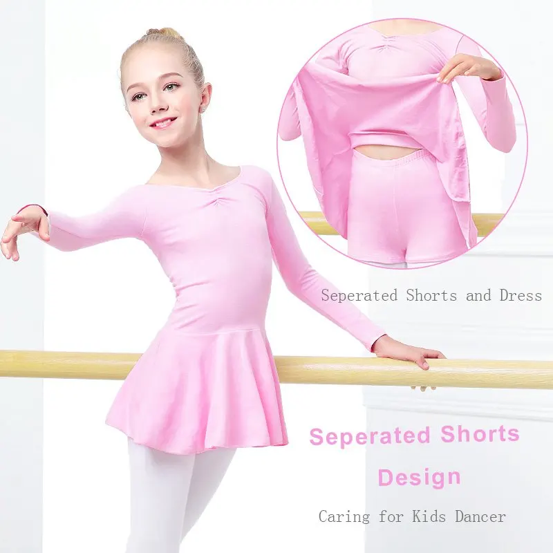 Ballet Leotards for Girls Toddler Dance Wear Clothes Cute Separated Ballet Shorts Dance Dress