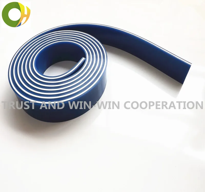 Free Shipping! 65a-90a-65a, 50mm x 9mm x 4000mm Squeegee Rubber Blade for Screen Printing