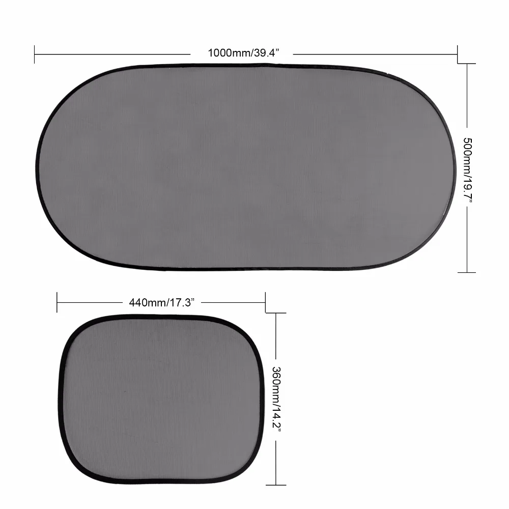 6Pcs Car Sun Shade UV Protect Sunshade Window Front/Back Windshield Visor Block