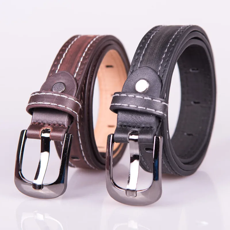 Child formal dress boys teenage belt hot designer kids PU leather fashion elastic belt buckle black Leisure strap Casual Belt