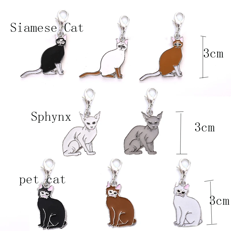 5pcs/lot Charms for Jewelry Metal Cat Pendant For Women DIY fashion necklace Cat Charms Jewelry Making Bracelet Diy Handmade