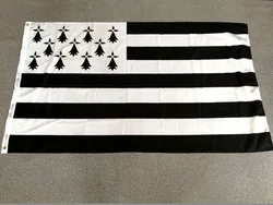 Xiangying 75x135cm Breizh Bretagne Llydaw Brittany Flag