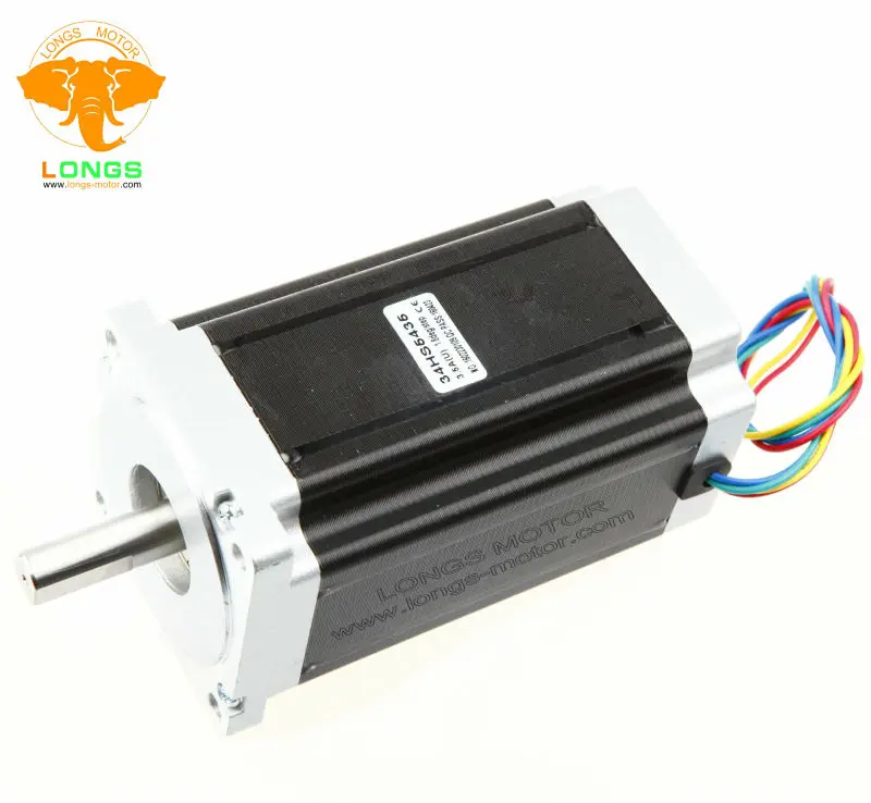 CNC 3 piece Nema34 Stepper Motor Single Shaft 34HS5435C-37B2 1600oz-in 151mm 3.5A  Mill Laser Engraving LONGS MOTOR