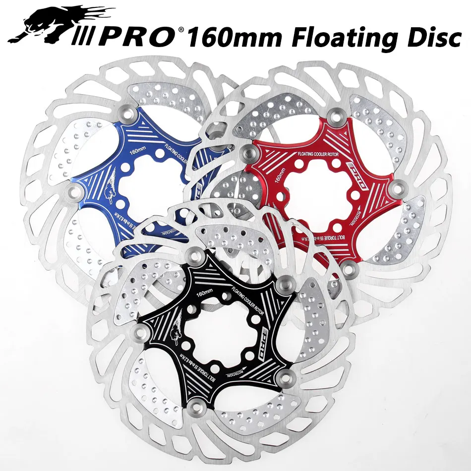 IIIPRO Cooling Floating Rotor MTB/Road Bicycle Disc Brake 160/180/203mm Mountain Bike 6 Bolts Cool Down Heat Rotor RT99 RT86