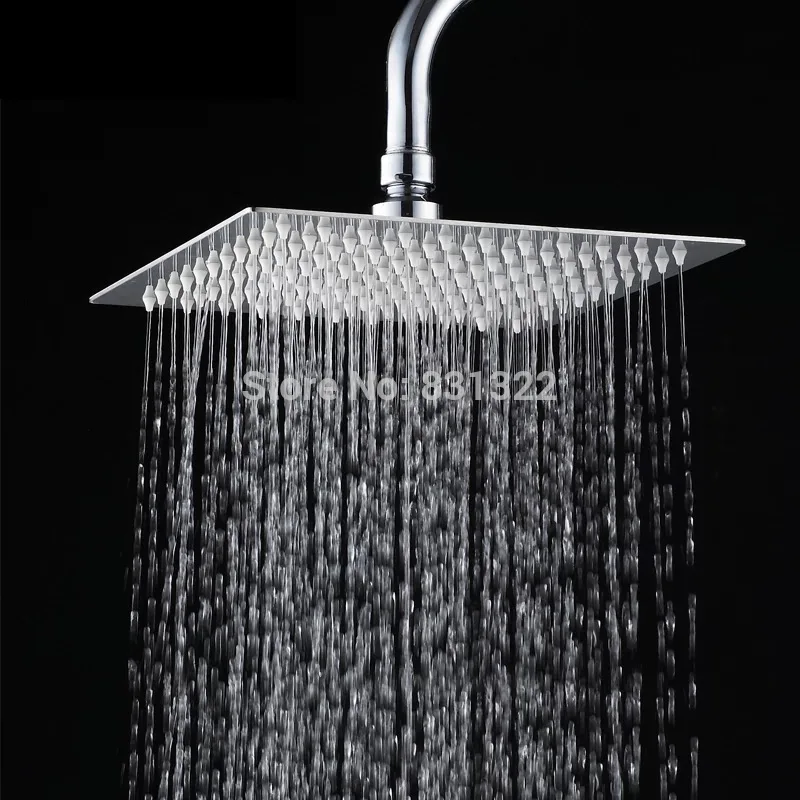 25cm * 25cm square stainless steel ultra-thin shower heads 10 inch rainfall shower head not have arm.Rani shower cp-101000