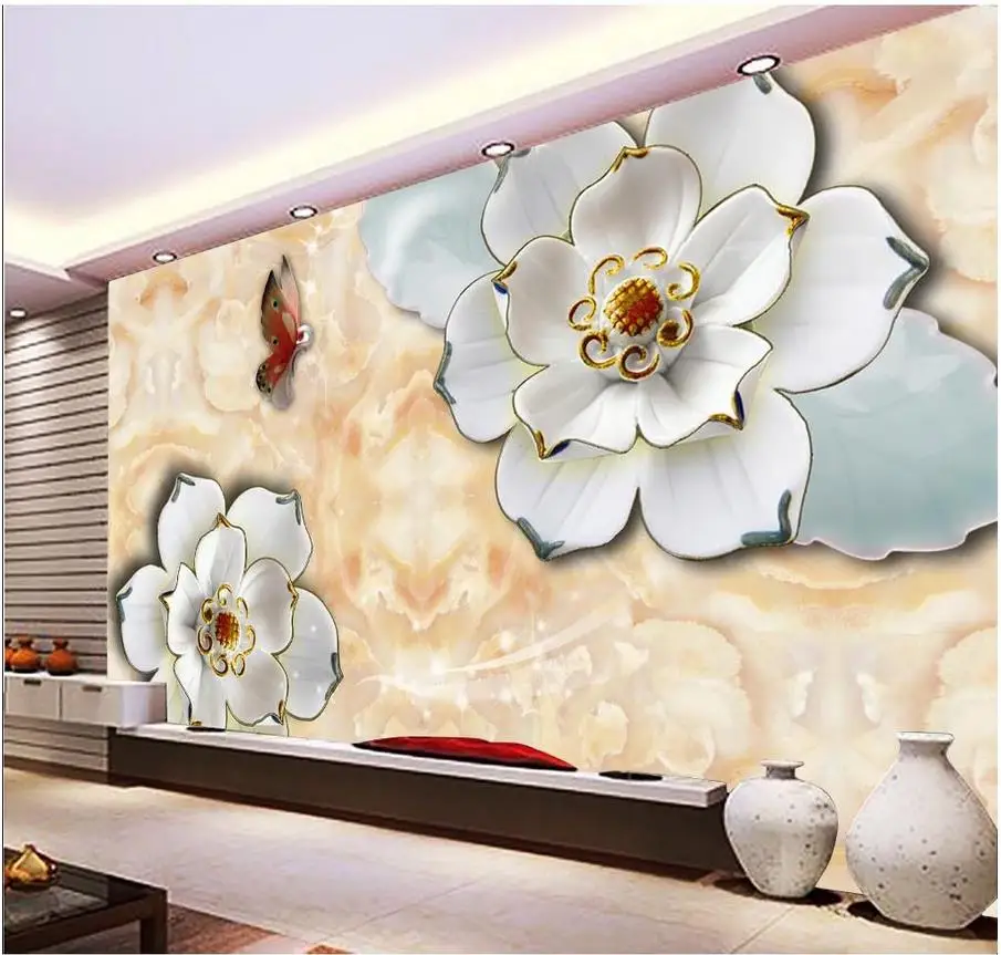 

3d wallpaper Home Decoration window mural wallpaper Relief Flower backdrop wallpapers for living room