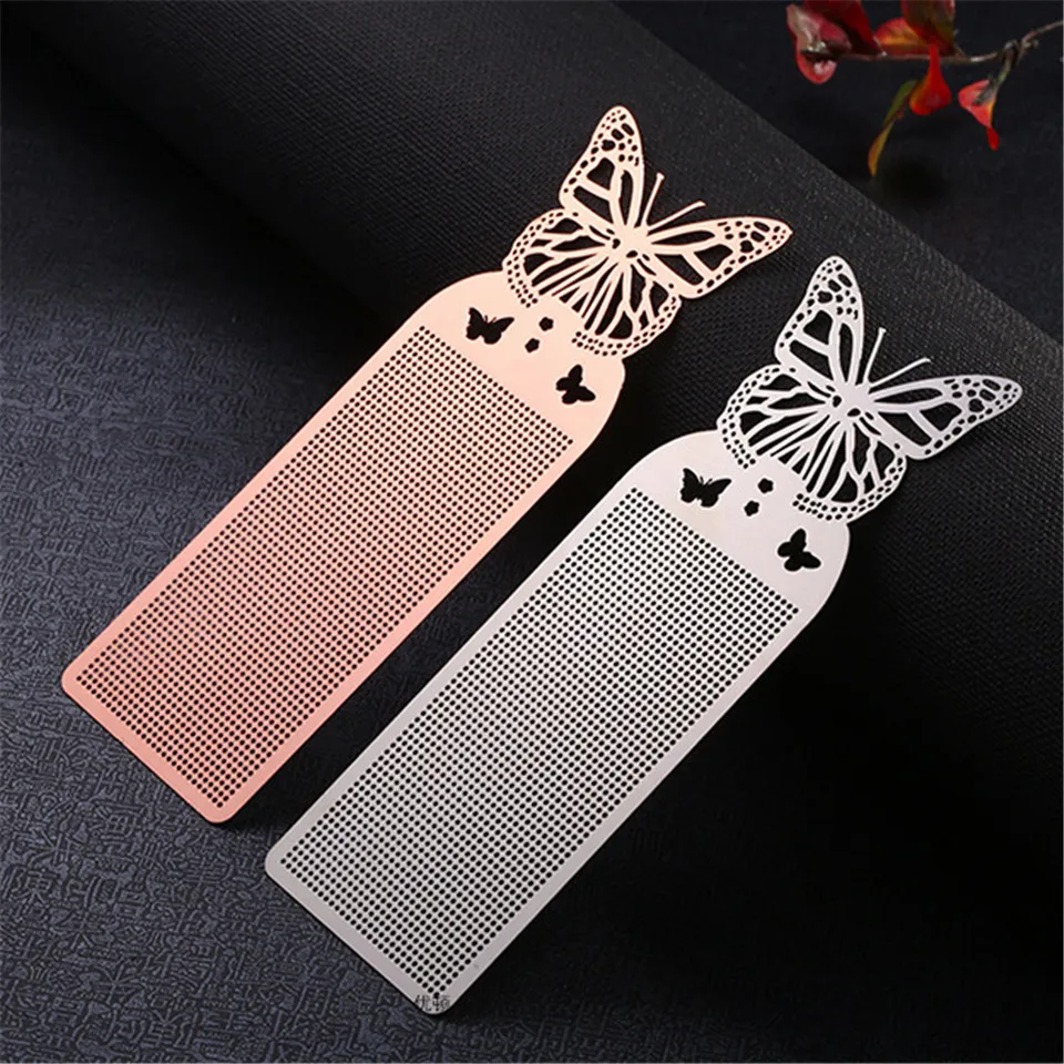 Korean Cloth DIY Craft Stich Cross Stitch Bookmark Metal Silver Golden Needlework Embroidery Crafts Counted Cross-Stitching Kit