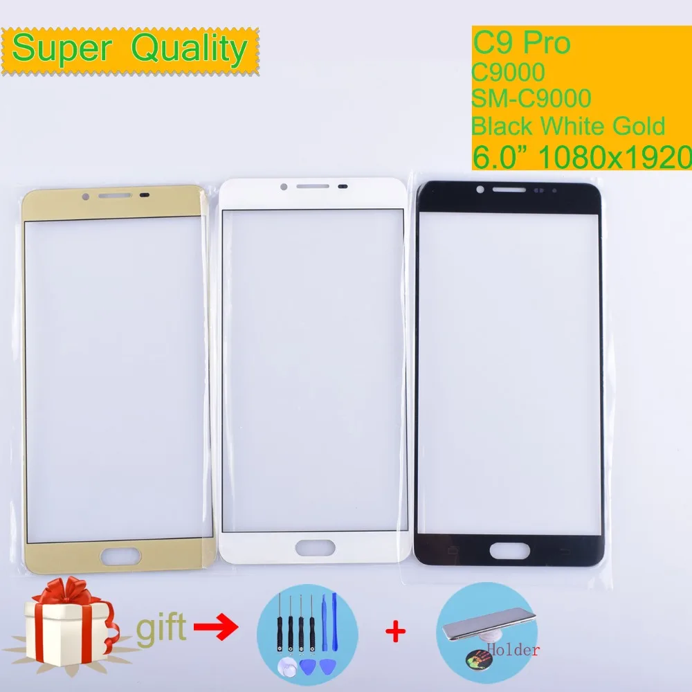 For Samsung Galaxy C9 Pro C9000 Touch Screen Front Glass Panel TouchScreen LCD Outer Glass Lens