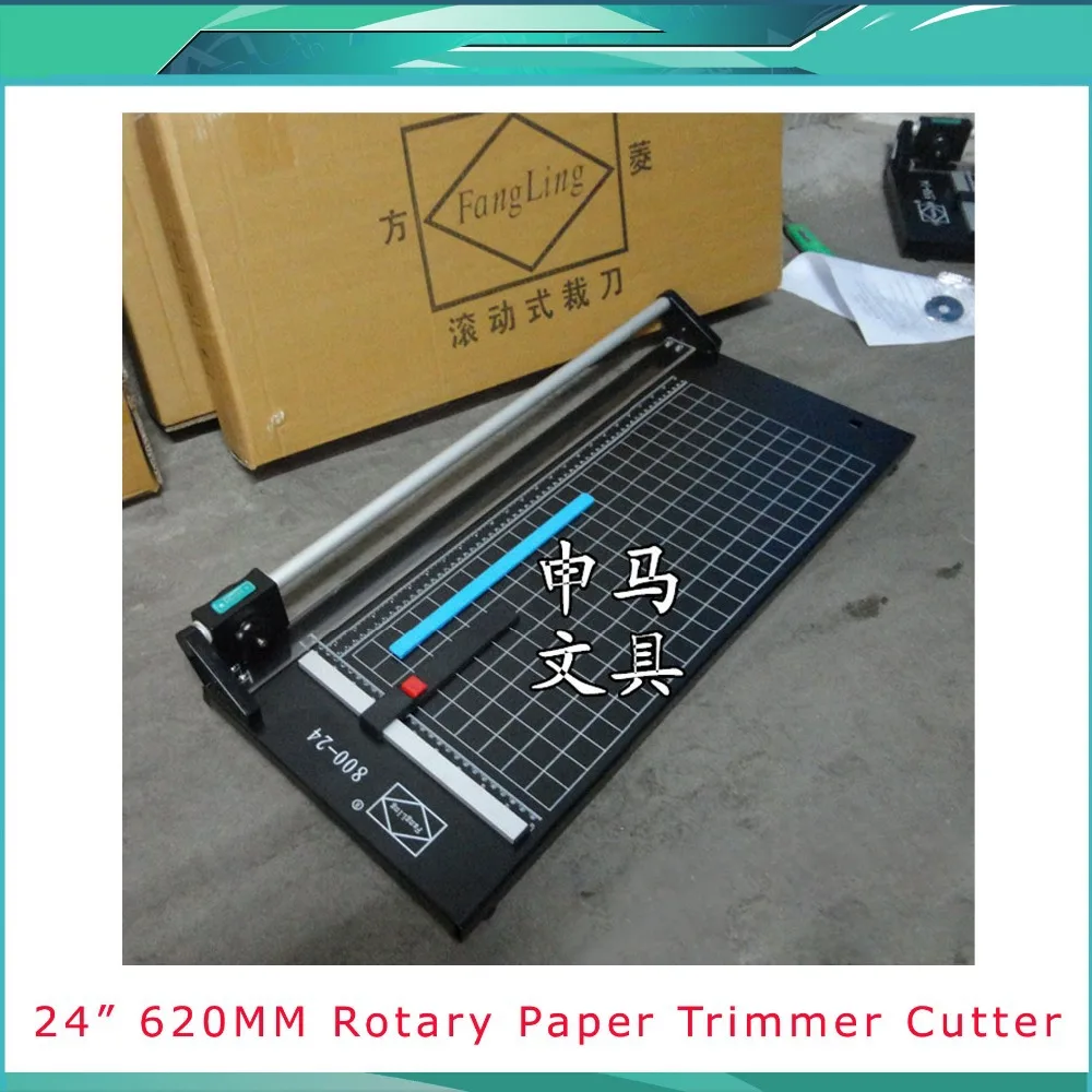 High Quality Portable 24 Inches 620MM Manual Paper PVC Cutter Professional Rotary Trimmer Fast Shipping for Choose