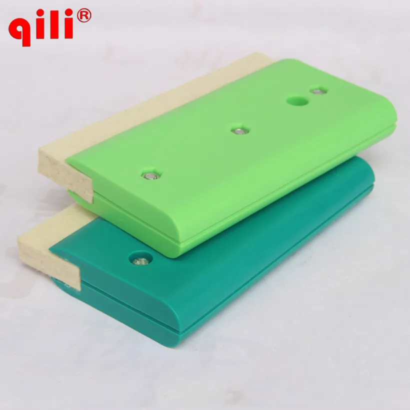 Qili Wool Sscraper Blades Single Side Wool Squeegee Tool  Squeege Car Wrap Tool white Squeegee Fiber Wrapping Scraper Tools