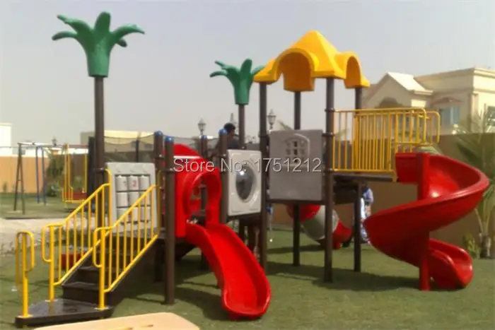 CE Certificated Kids Playground Equipment Galvanzied Steel Anti-rust Kindergarten Colourful Outdoor Combined Slide