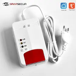 SMARSECUR Wi-Fi Natural CH4 Leak Combustible Wifi GAS Detector Alarm For Tuya Smart Life Home Security System