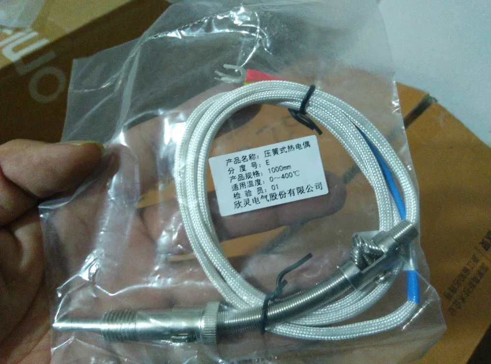 

Brand new original authentic C-Lin WRET-01 (Type E) Line length 1 m Pressure spring type Thermocouple