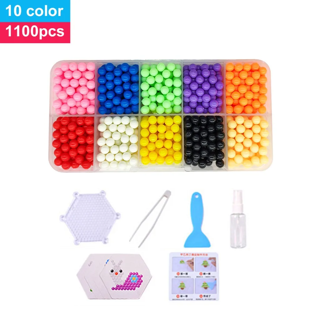 Montessori DIY Water Magic Beads Animal Molds Hand Making  Beads Puzzle Kids Educational Toys For Children Spell Replenish