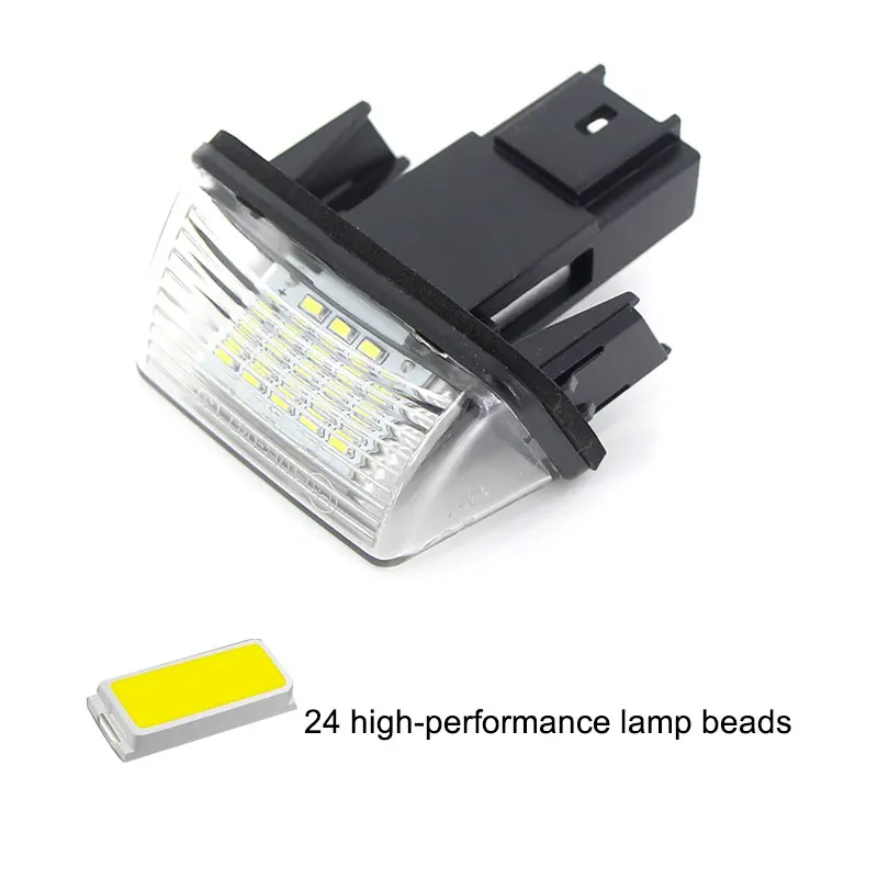 Apmatauto 2Pcs LED 18SMD License Number Plate Lights Lamp For Citroen C3 C4 C5 Berlingo Saxo Xsara Picasso