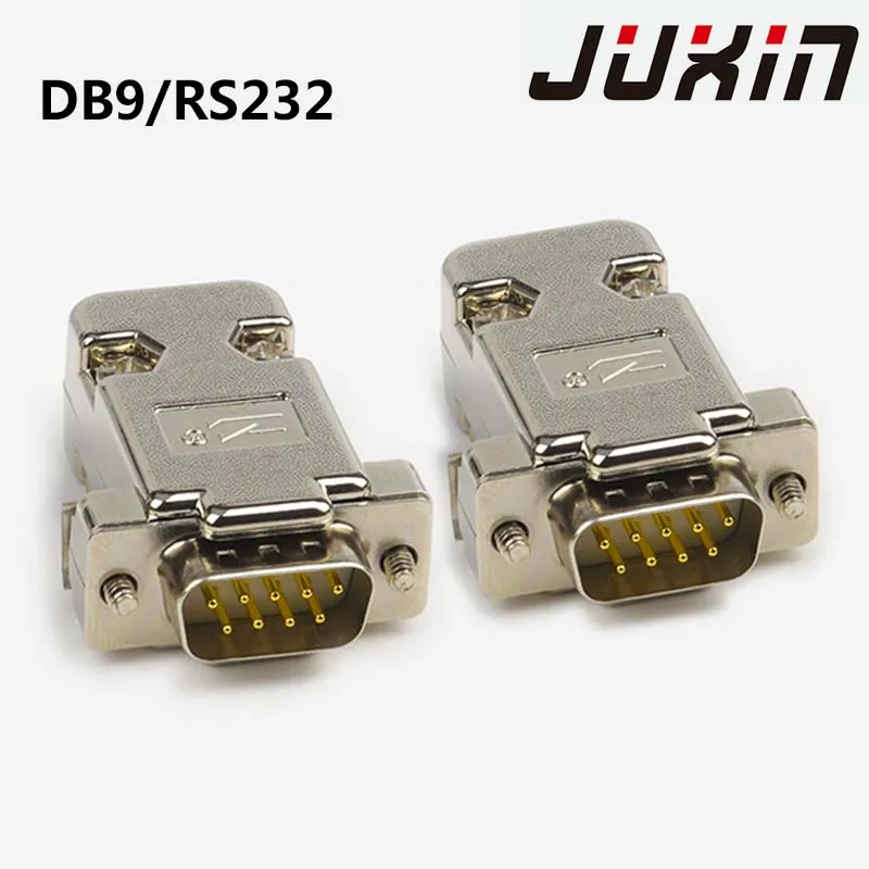 

DB9 Connector Female Male Adapter Series Connector D-Sub 9PIN Plug COM Gold-Plated Copper Contactors 9 Pin 2Row Port Socket