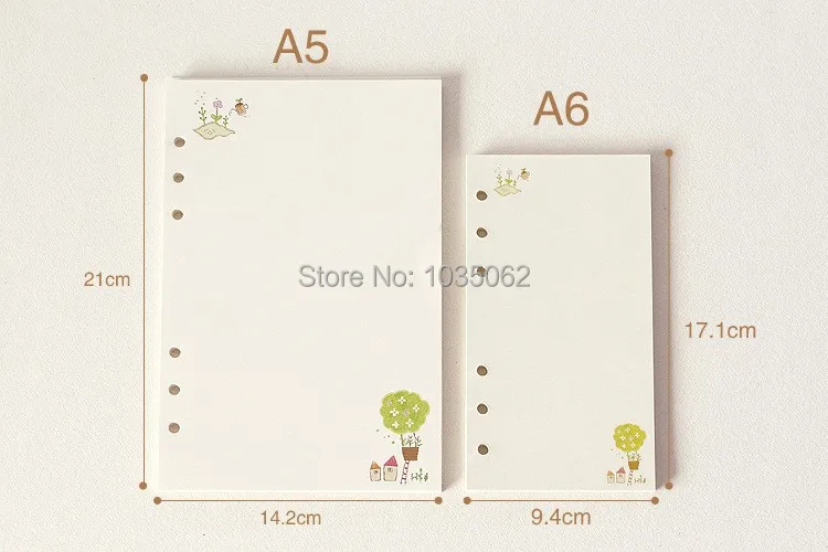 A5 6 Rings Planner Refills Printed Colorful, Weekly Monthly To Do