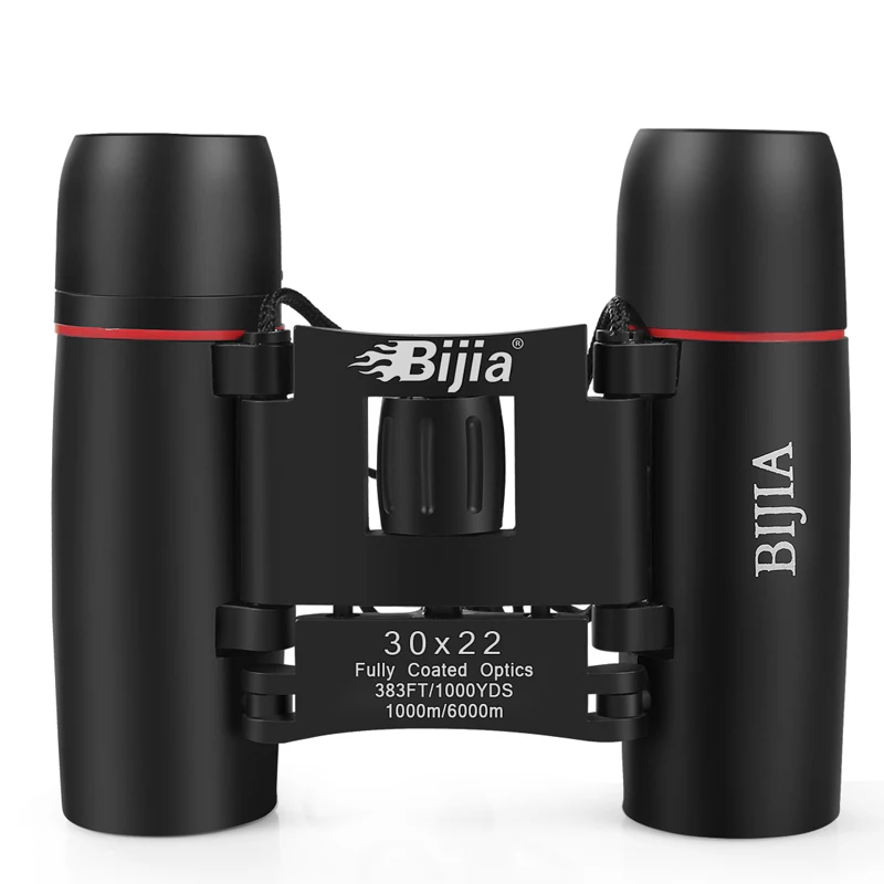 BIJIA 40x22 mini folding binoculars pocket telescope opera glasses for hunting travel