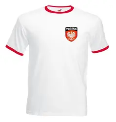 Brand T-Shirt Men Fashion Poland Polska Polish Footballer Soccers White T-Shirt Print T-Shirt Men Harajuku