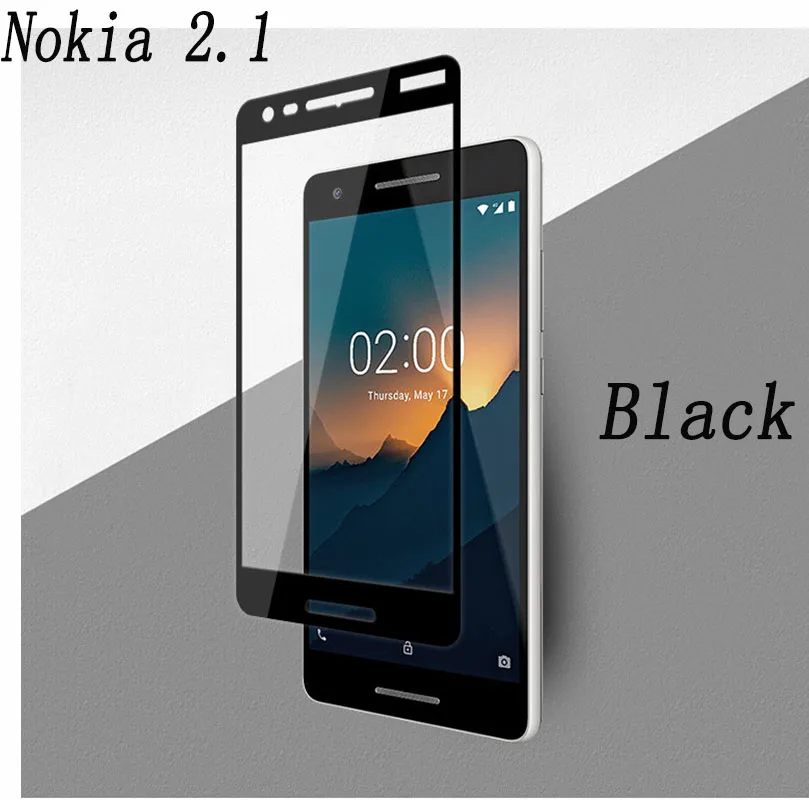 2.5D 9H Full Glue Tempered Glass For Nokia 1 3 7 2.1 3.1 5.1 6.1 Plus X5 X6 Black Full Cover 9H Protective film Screen Protector