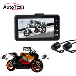 KY-MT18 Motorcycle DVR Camera with Dual Front/Rear Moto Recorder Motorbike dash cam for motorcycl kit