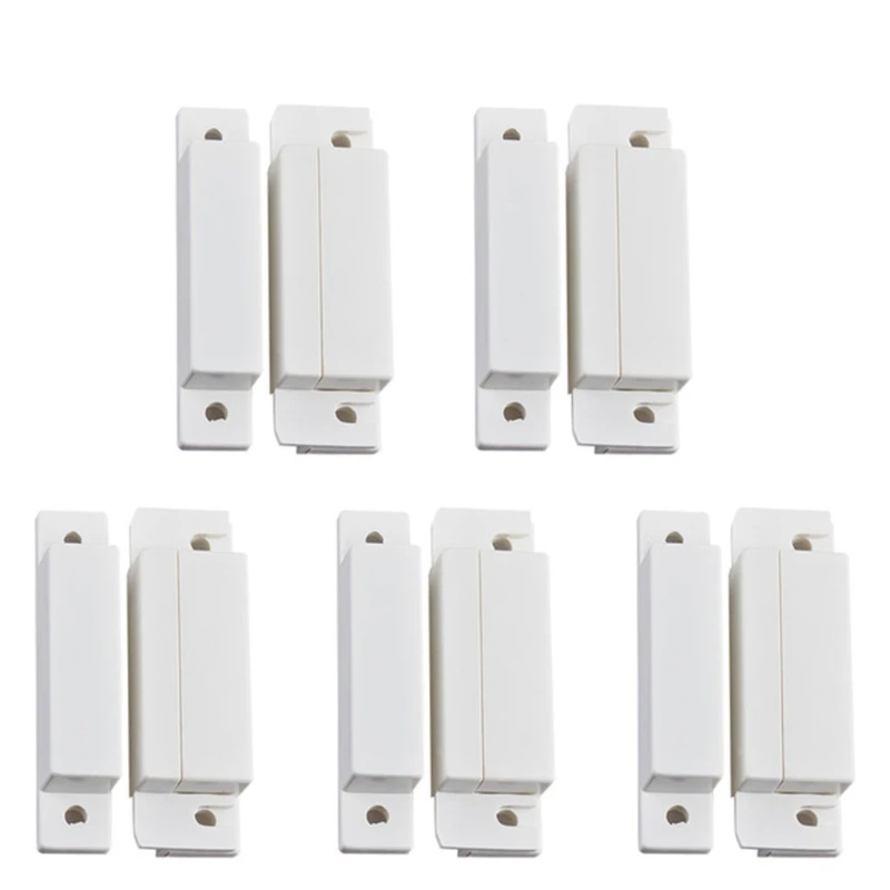 5 Pairs MC-31 Wired Door Window Sensor Magnetic Switch For Home Alarm System Detector